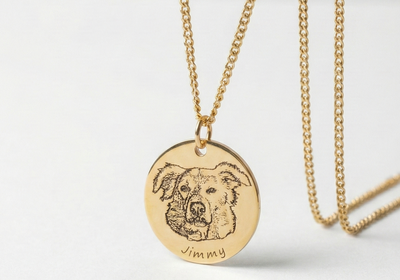 Personalized Pet Portrait Necklace