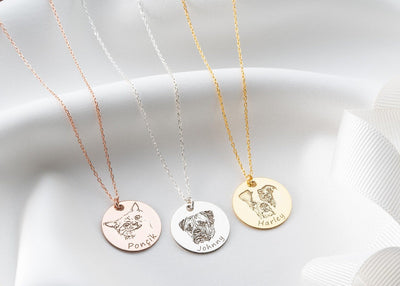 Personalized Pet Portrait Necklace