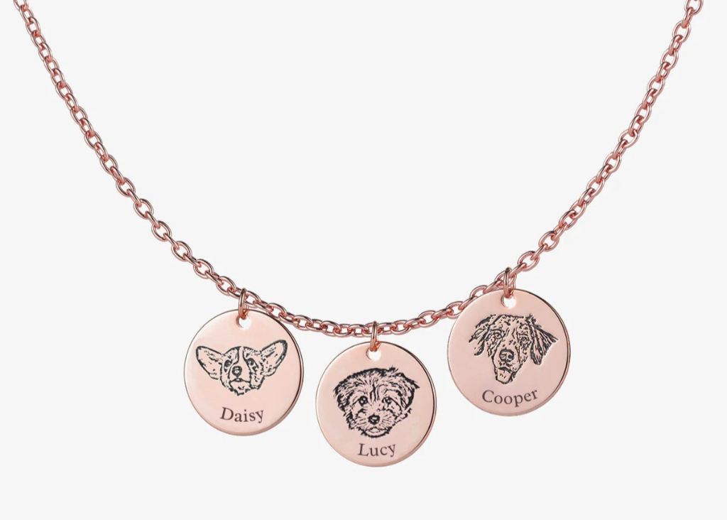 Personalized Pet Portrait Necklace